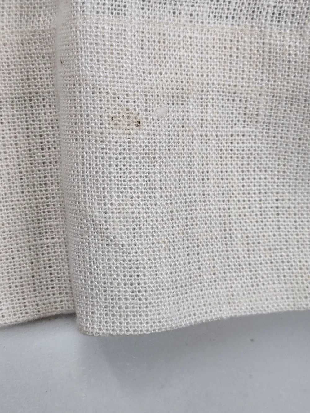 QUINCE Set Of 2 48x96 Heavyweight European Linen Blackout Curtains Sand 0139